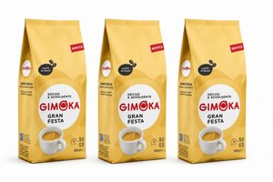 3 ק"ג פולי קפה ג'ימוקה גראן פיסטה GIMOKA GRAN FESTA חוזק 11/13 3 ק"ג פולי קפה ג'ימוקה גראן פיסטה GIMOKA GRAN FESTA חוזק 11/13