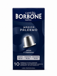 10 קפסולות Borbone Magica Palermo תואמות Nespresso 10 קפסולות Borbone Magica Palermo תואמות Nespresso