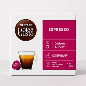 16 קפסולות מקורי דולצה גוסטו Dolce Gusto Nescaf? Espresso חוזק 5 16 קפסולות מקורי דולצה גוסטו Dolce Gusto Nescaf? Espresso חוזק 5