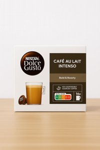 16 קפסולות מקורי דולצה גוסטו Dolce Gusto Nescafe Cafe au Lait Intenso חוזק 9 16 קפסולות מקורי דולצה גוסטו Dolce Gusto Nescafe Cafe au Lait Intenso חוזק 9