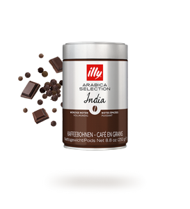 250 גרם פולי קפה חד זני illy Monoarabica India 100% arabica (חד זני ) חוזק 9/10 250 גרם פולי קפה חד זני illy Monoarabica India 100% arabica (חד זני ) חוזק 9/10