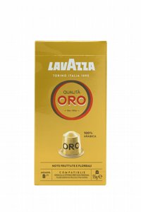 10 קפסולות אלומניום תואם נספרסו לוואצה lavazza Qualita Oro 100% arabica חוזק 8 10 קפסולות אלומניום תואם נספרסו לוואצה lavazza Qualita Oro 100% arabica חוזק 8