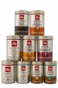 1 ק"ג תערובת פולי קפה illy Arabica selection (4פחיות של 250 גרם) 1 ק"ג תערובת פולי קפה illy Arabica selection (4פחיות של 250 גרם)