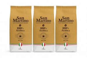 3 ק"ג פולי קפה SAN MARTINO 100% ARABICA 3 ק"ג פולי קפה SAN MARTINO 100% ARABICA