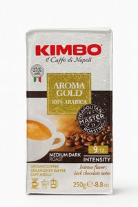 250 קרם קפה טחון Kimbo Espresso Gold 100% arabica 250 קרם קפה טחון Kimbo Espresso Gold 100% arabica