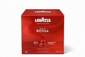 חבילת 80 קפסולה לוואצה תואם נספרסו LAVAZZA ROSSA חוזק 10/13 חבילת 80 קפסולה לוואצה תואם נספרסו LAVAZZA ROSSA חוזק 10/13