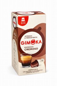 100 קפסולות תואם נספרסו GIMOKA CREMOSO חוזק 10 100 קפסולות תואם נספרסו GIMOKA CREMOSO חוזק 10
