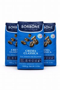 3 ק"ג פולי קפה Caffe Borbone Crema Classica 3 ק"ג פולי קפה Caffe Borbone Crema Classica