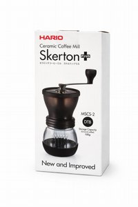 מטחנה ידנית HARIO SKERTON MSCS-2DTB סכינים קרמים גוף זכוכית מטחנה ידנית HARIO SKERTON MSCS-2DTB סכינים קרמים גוף זכוכית
