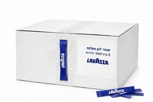 קרטון מקלוני סוכר לבן לוואצה 1000 מנות (5 גרם למנה )LAVAZZA קרטון מקלוני סוכר לבן לוואצה 1000 מנות (5 גרם למנה )LAVAZZA