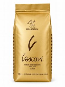 1 ק"ג פולי קפה וסקובי זהב -Vescovi Grani D'oro חוזק 8/10 1 ק"ג פולי קפה וסקובי זהב -Vescovi Grani D'oro חוזק 8/10