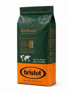 1 ק"ג פולי קפה בריטוט Bristot Rainforest חוזק 6/10 1 ק"ג פולי קפה בריטוט Bristot Rainforest חוזק 6/10