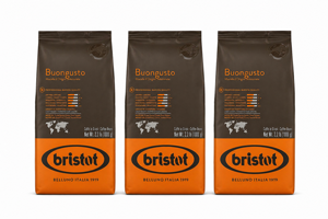 3 ק"ג פולי קפה Bristot BuonGusto חוזק 8 3 ק"ג פולי קפה Bristot BuonGusto חוזק 8